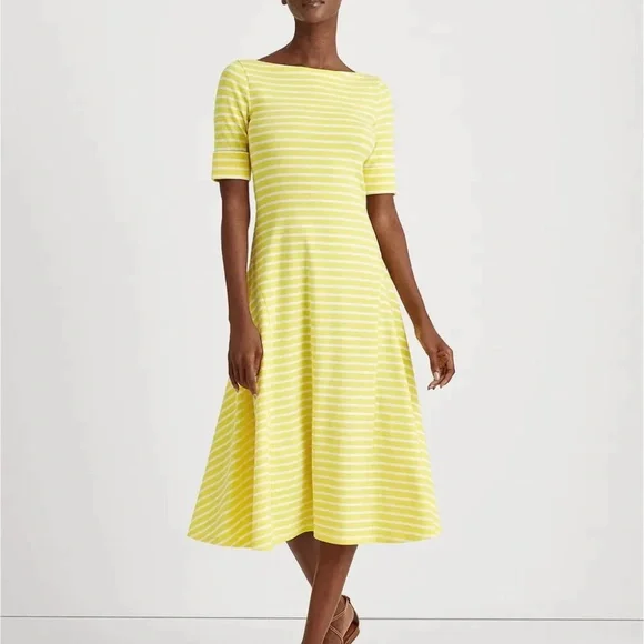 Lauren Ralph Lauren | Dresses | Lauren Ralph Lauren Fit Flare Midi Dress |  Poshmark